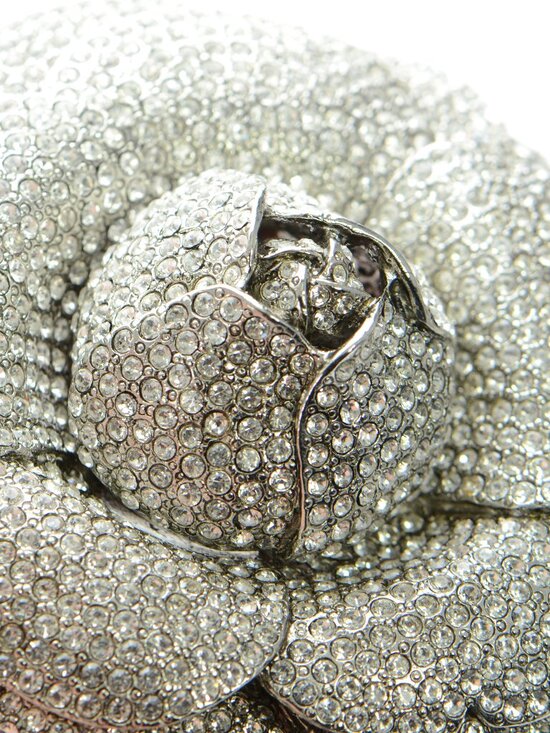Oscar de la Renta Large Pave Crystal Rose Buckle main image 6